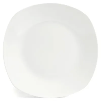Produktbild von Dessertteller - Weiß - Porzellan - 19,5 x 19,5 cm - eckige Form