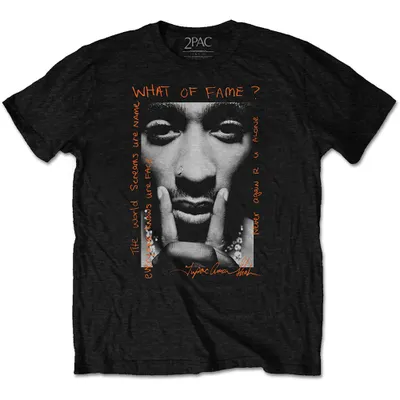 Produktbild von 2Pac What Of Fame? Black M T-Shirt