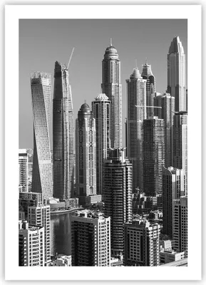 Produktbild von Poster - Poster ohne Rahmen - Wolkenkratzer Fotografie Dubai - 50x70 cm - Wand Bild - Wanddeko - Wandbilder - Kunstposter - Wandposter - Bilder - Kunstdruck - Wanddekoration - P2XPA50x70-4388
