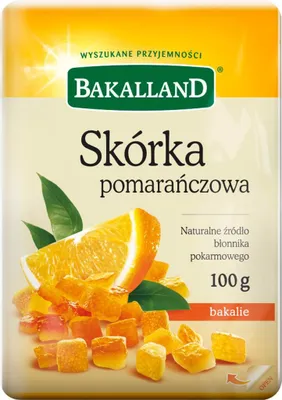 Zdjęcie produktu dla Bakalland Skórka Pomarańczowa 100 G