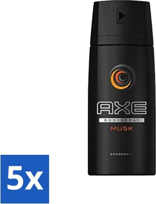 Produktbild von Ax - Deodorant-Bodyspray - Moschus - 150 ml - Vorteilspack - 5 Stücke