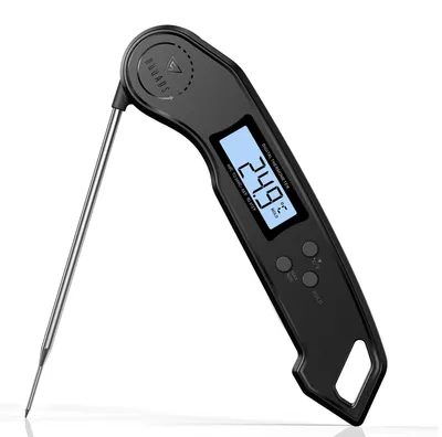 Digitale Fleischthermometer, 2–3 s, LCD, Schwarz