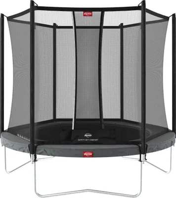 Zdjęcie produktu dla BERG 35.11.33.00, Trampolina ogrodowa, Okrągły, 100 kg, 6 lat(a), Siatka bezpieczeństwa, Szary