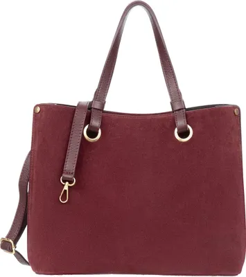 Produktbild von Vezze Ventura Wildledertasche - Burgunderrot, Elegant