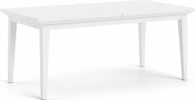 Produktbild von Venedig Esstisch 95x180/276 inkl. 2 x Einlegeplatten Nachbildung weiss.