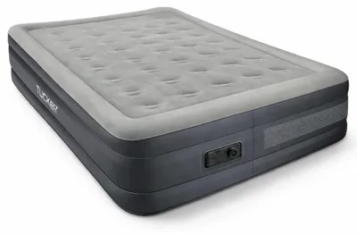 Produktbild von Luftmatratze Luftbett mit eingebauter Luftpumpe für 1 Person 196x97x47 cm Grau