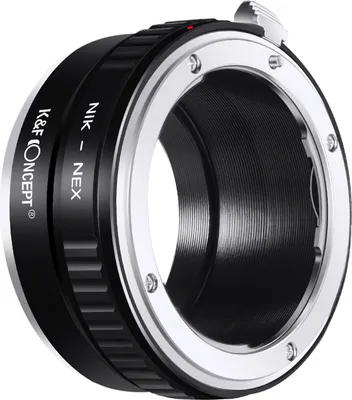 Produktbild von Minadax KF Hochpräzisions-Objektivadapter - Kompatibel für Nikon F-Mount - Sony E NEX/Alpha