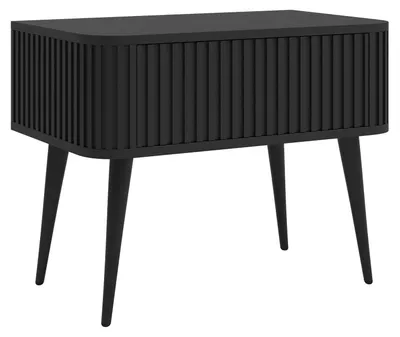 Obrázok produktu pre Selsey Ovarlo - Nočný stolík so zásuvkou, čierny , 63 cm