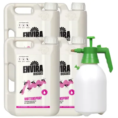 Produktbild von Envira Motten Abwehrspray 4x2L mit Drucksprüher