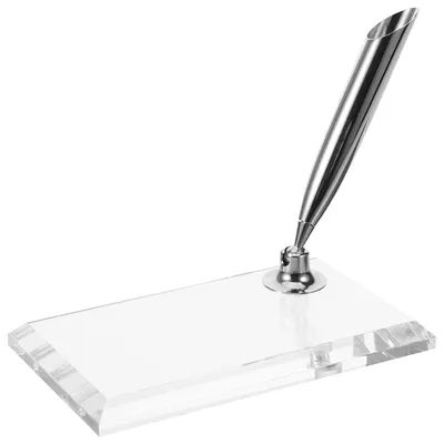 Productafbeelding van Acrylstandaard voor vulpennen, bureauaccessoire, decoratieve pennenhouder voor kantoor en thuis, 9,5 x 5,5 x 2 cm