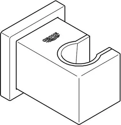Image de Grohe Euphoria Cube Support de douche mural chromé - 27693000