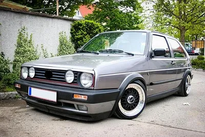 Grillspoiler Spoiler Kühlergrill Sportgrill für VW Golf 2 II mit 4 Scheinwerfern – Produktansicht 2