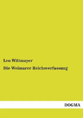 Produktbild von Die Weimarer Reichsverfassung