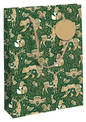 Produktbild von Clairefontaine Weihnachts-Geschenktüte "Forest" mittel