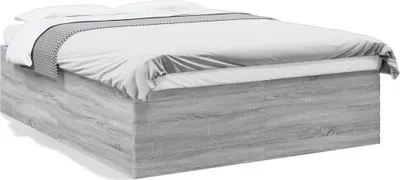Immagine prodotto di vidaXL Struttura letto grigio Sonoma 150x200 cm in materiale ligneo