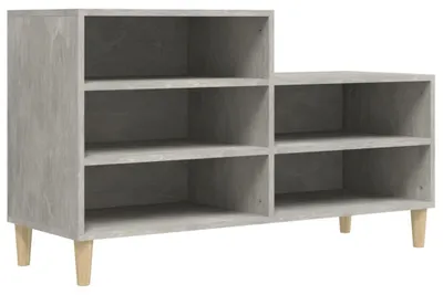 Immagine prodotto di vidaXL Portascarpe grigio cemento 102x36x60 cm materiale a base di legno