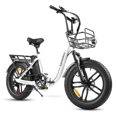 Zdjęcie produktu dla 20 * 4,0 cala LCD Składany rower elektryczny E-Rower górski Rower elektryczny 13Ah 100km SHIMANO 7 25km/h E-Rower składany z koszykiem, rower elektryczny składany dla mężczyzn kobiet