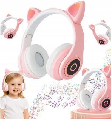 Zdjęcie produktu dla Słuchawki bezprzewodowe bluetooth nauszne prezent B39 różowe