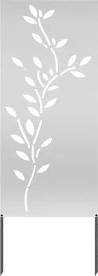 Obrázek produktu pro vidaXL Zahradní zástěna stříbrná 50 x 140 cm Pozinkovaná ocel