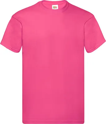 Image de Fruit of the Loom 61-082-0 | T-shirt original pour hommes - Couleur : Fuchsia - Taille : XL