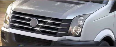 Zdjęcie produktu dla Chromowane listwy osłony chłodnicy ze stali nierdzewnej do VW CRAFTER I FACELIFT | BJ 06.2011-2016