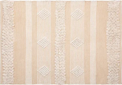 Zdjęcie produktu dla Dywan beżowy Cot Sand, bawełniany, boho, 60 x 90 cm