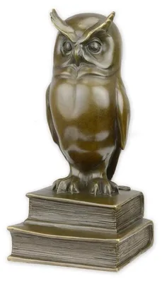 Productafbeelding van A Bronze Sculpture Of The Wise Owl