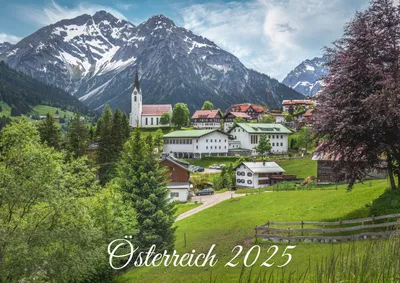 Image de raxxa Premium calendrier mensuel Autriche 2025 horizontal A3