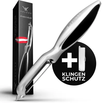 Produktbild von VALUXE® Sparschäler mit Edelstahl-Klinge & rutschfestem Griff – I-design Glatt