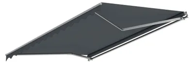 Produktbild von Spettmann STAR FIX Gelenkarmmarkise Kurbel 300 x 250cm silber Dessin uni grau