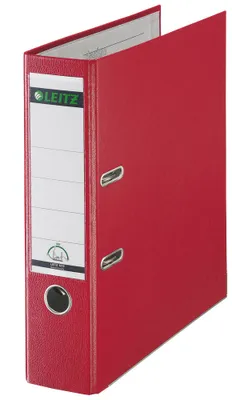 Obrázok produktu pre Leitz Plastic Lever Arch File A4 80mm 180° Red, A4, Červená, 500 listy, 8 cm