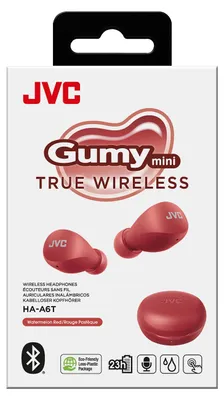 Productafbeelding van JVC HA-A6T, True Wireless Stereo (TWS), 20 - 20000 Hz, geschikt voor telefoongesprekken/muziek, 7,6 g, oordopjes, rood