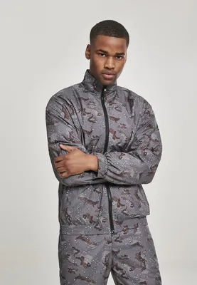 Imagen del producto de Urban Classics TB3127 | Chaqueta de entrenamiento con estampado camuflaje para hombre - Color: camuflaje "darkdesert" - Talla: M
