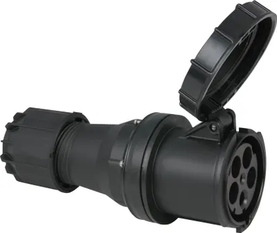 Produktbild von PCE CEE 125 A/400 V 5-pin Plug female Schwarz - IP67