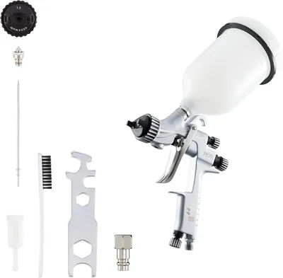 Obrázok produktu pre Striekacia pištoľ Benbow PK70, sada 4 ks, HVLP, 1,3+2,0 mm trysky v sade, nádrž 600 ml, tlak 2,5 bar
