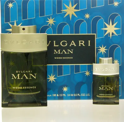 Produktbild von Bvlgari Man Wood Essence Set - EDP 100 ml + EDP 15 ml