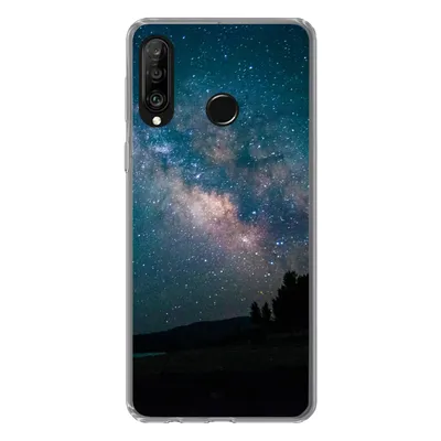 Produktbild von MuchoWow® Handyhülle Schutzhülle Hülle für Huawei P30 Lite Sterne - Planeten - Galaxie - Jungen - Mädchen - Kinder Silikon Softcase Handy Hülle - Handyhülle