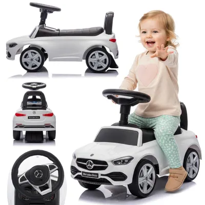 Immagine prodotto di Scivolo con spinta e musica da 1 anno baby car baby car Mercedes Classe C bianco