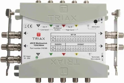 Image de TRIAX 4 sorties SCR/dSCR/Legacy, 16 bandes utilisateur par sortie, 1 entrée terrestre, 1 pièce.