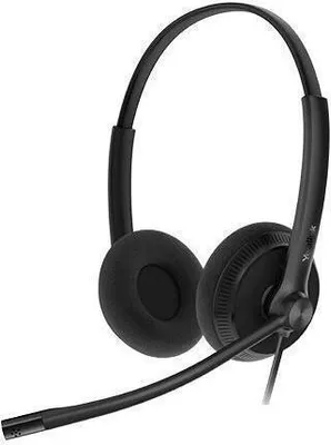 Produktbild von Yealink YHS34 Dual Lite YHS34 Lite Kopfhörer Kabelgebunden Kopfband Anrufe/Musik Schwarz