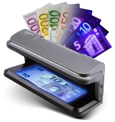Produktbild von OLYMPIA Geldscheinprüfgerät Wasserzeichentest 2x 3W UV LED UV587