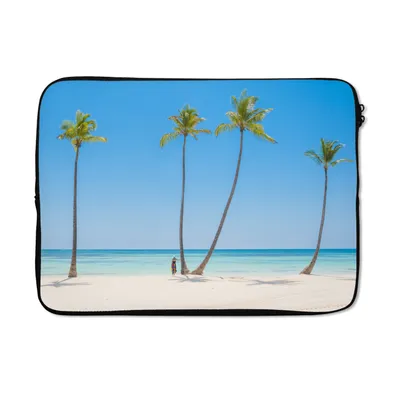 Produktbild von MuchoWow® Laptop Hülle 14 ZollMeer - Palmen - Schatten Laptoptasche - Laptoptasche - Stoßsicher - Schutzhaube