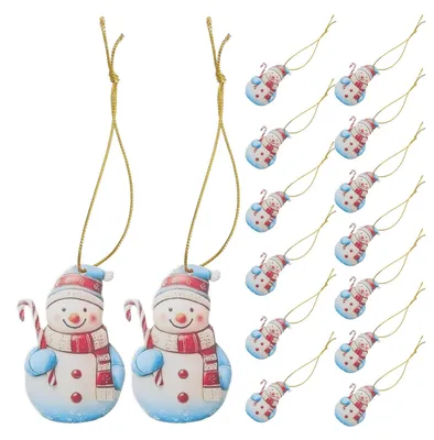 Productafbeelding van Elzusha - 15 Stuks Kerstsneeuwpoppen Hangdecoratie