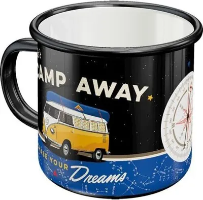 Produktbild von Nostalgic-Art - Emaille-Becher - VW Bulli - Let's Camp Away Night