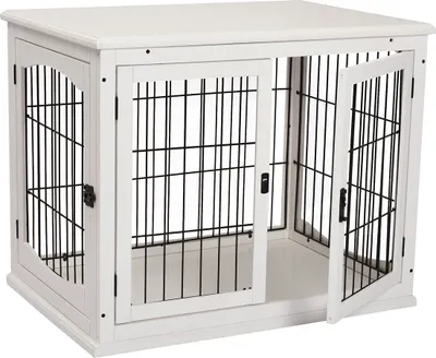 Obrázek produktu pro Klec pro domácí mazlíčky D02-040WT, přepravní box pro psy, 58,5 x 81 x 66 cm