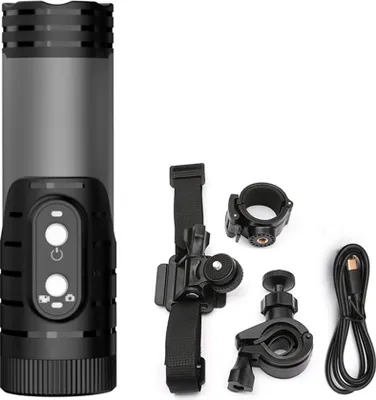 Produktbild von 1080P Mini-WiFi-Sportkamera, Motorradhelmkamera, Fahrradkamera, 120¡ã-Weitwinkelobjektiv, IP66 wasserdicht, eingebauter Akku, fuer Outdoor-Sport, Radfahren