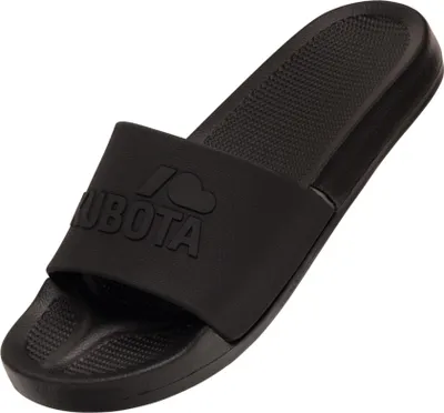 Immagine prodotto di Ciabatte da bagno Kubota da uomo, antiscivolo, modello "Basic Plain", nero, taglia 46