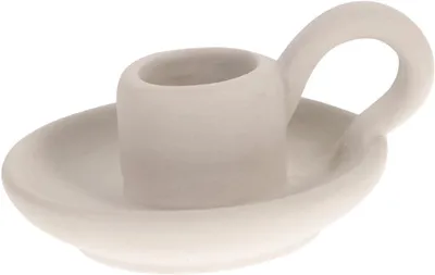 Produktbild von Eleganter weißer nordischer Keramikkerzenständer, perfekt für Hochzeiten und romantische Schlafzimmer