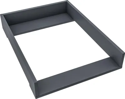 Produktbild von regalik Wickelaufsatz für Koppang von IKEA, Wickeltischaufsatz für 46 cm Kommoden, Abnehmbar Wickelkommode aufsatz, Gerade Frontplatten, Graphit, 72cm x 54cm
