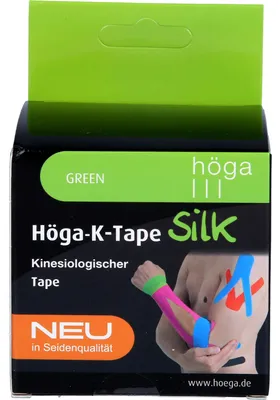 Produktbild von Höga-K-Tape Silk 5cmx5m green KinesiologischerTape, 1 St. Pflaster